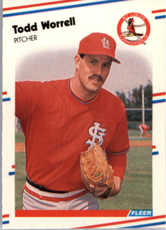 1988 Fleer Mini Baseball Cards 111     Todd Worrell